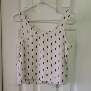 White Patterned Crop